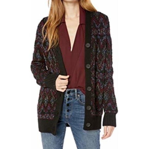 Lucky Brand Sweaters - NWOT Lucky Brand Faire Isle Chunky Button Cardigan
